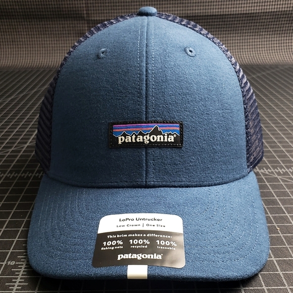 Patagonia Other - PATAGONIA P-6 LABEL LOPRO UNTRUCKER HAT - STONE BLUE